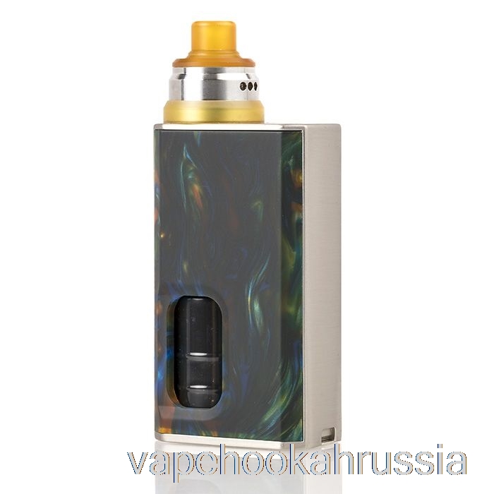 Стартовый комплект Vape Juicy Wismec Luxotic BF 100w, закрученная металлическая смола / серебряная рамка